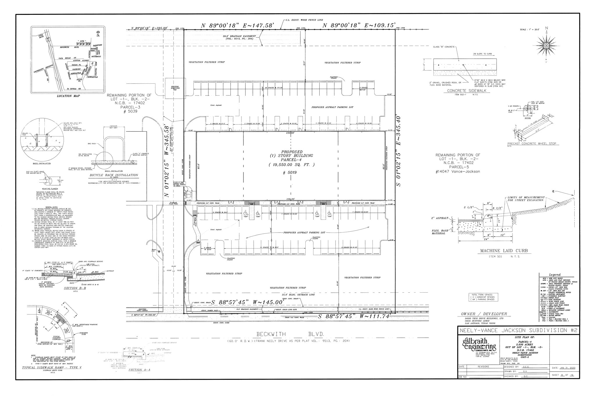 5019 Beckwith Blvd, San Antonio, TX à louer Plan de site- Image 1 de 3