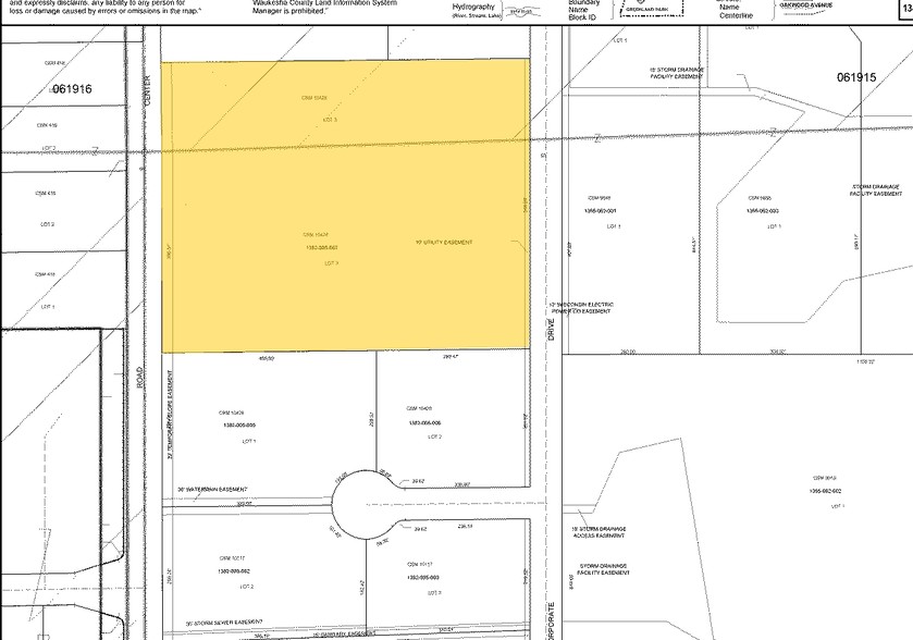 Corporate Dr, Waukesha, WI à vendre - Plan cadastral - Image 2 de 2