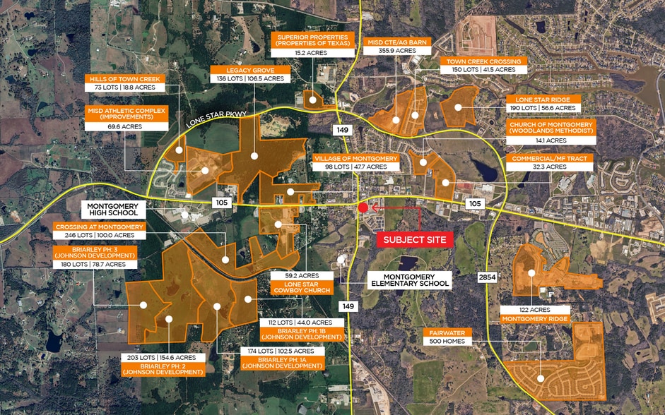 21049 SH 105, Montgomery, TX for sale - Aerial - Image 2 of 4