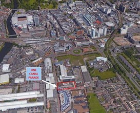 One Canal Para, Cardiff, VGL - aerial  map view