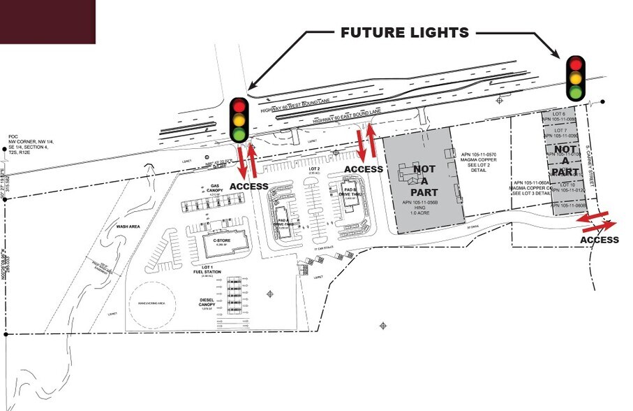 Mesquite Rd & US-60, Superior, AZ à louer - Plan de site - Image 3 de 3
