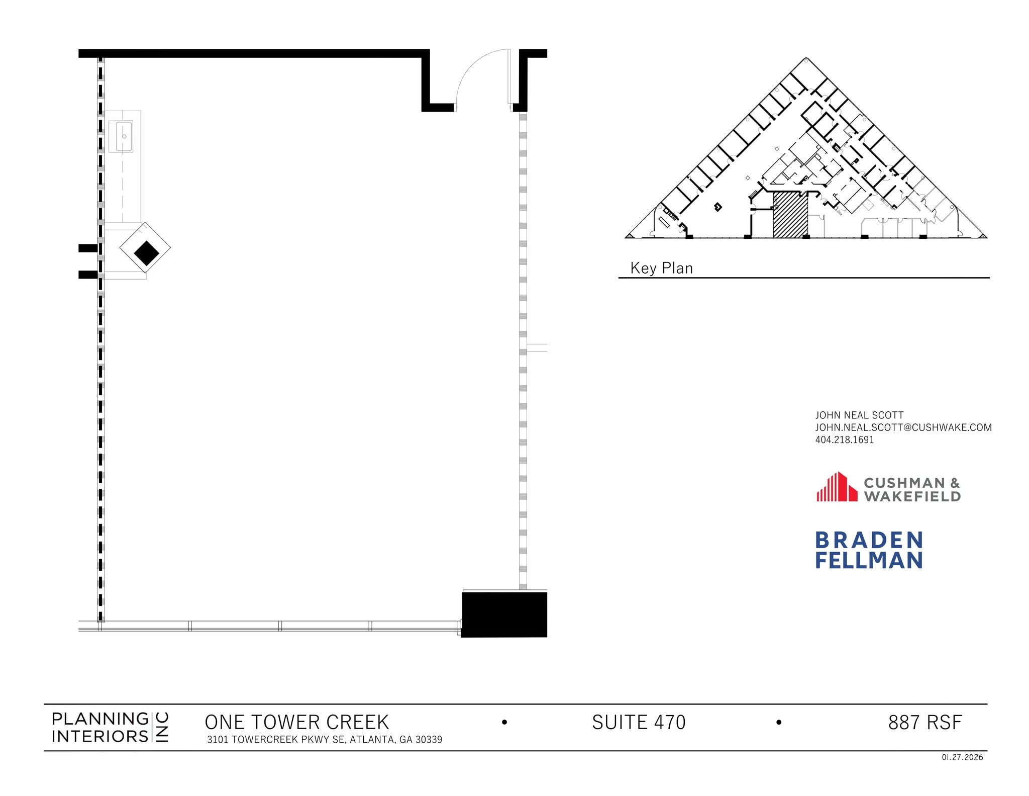 3101 Towercreek Pkwy SE, Atlanta, GA à louer Plan de site- Image 1 de 1