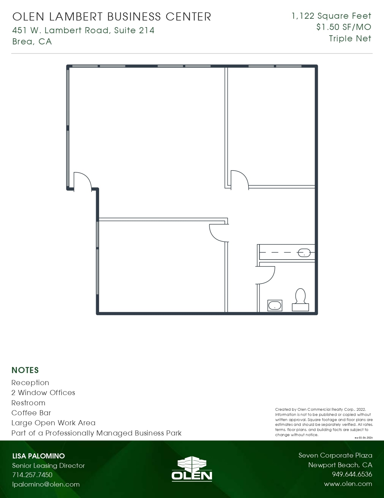 471 W Lambert Rd, Brea, CA for lease Floor Plan- Image 1 of 1