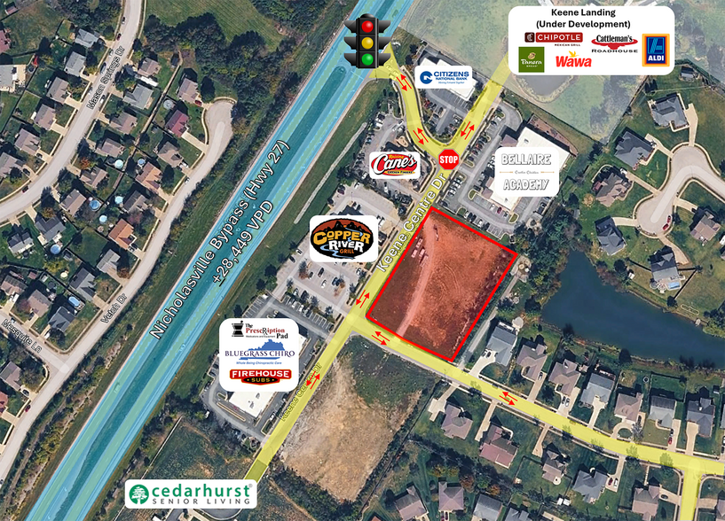 500 Keene Center Dr, Nicholasville, KY à vendre - Aérien - Image 2 de 3