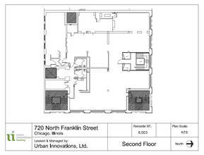 720 N Franklin St, Chicago, IL à louer Plan d’étage- Image 2 de 3