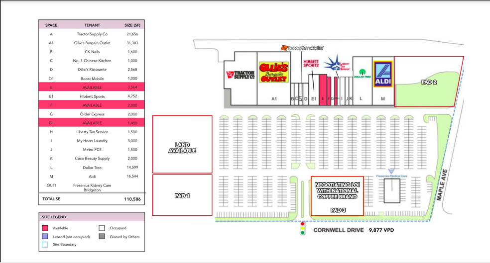 12-54 Cornwell Dr, Bridgeton, NJ à louer - Plan de site - Image 3 de 5