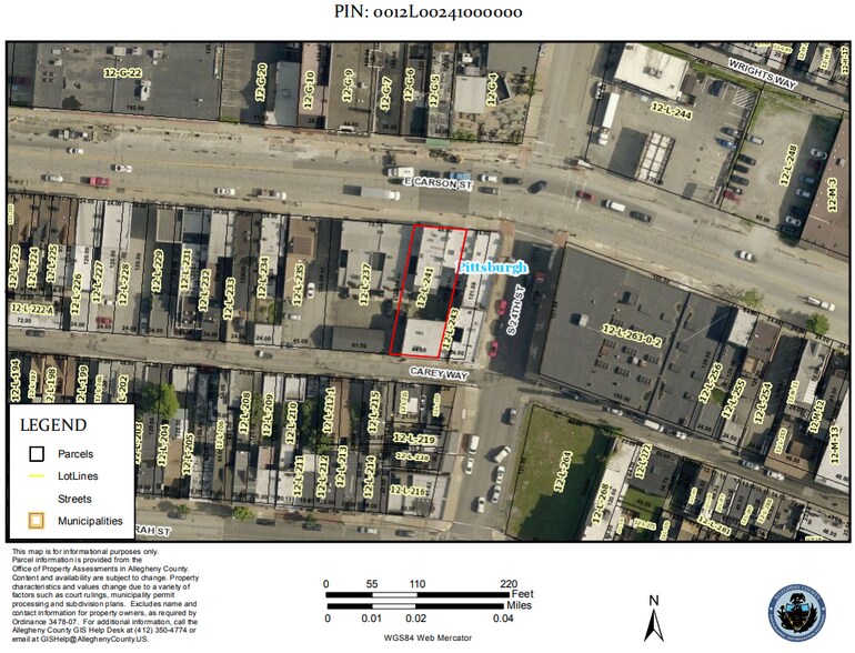 2338 E Carson St, Pittsburgh, PA for lease - Plat Map - Image 2 of 5