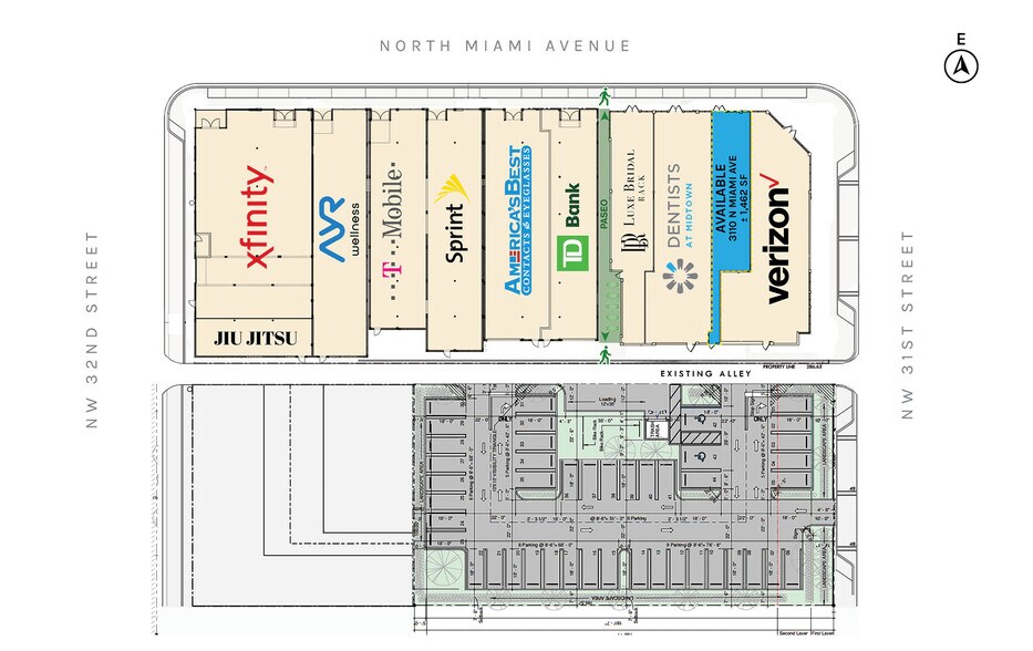 3100-3116 N Miami Ave, Miami, FL à louer - Plan de site - Image 3 de 3
