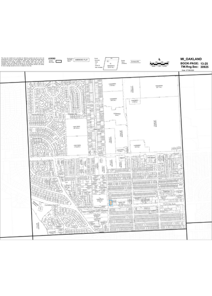 1156 W Huron St, Waterford, MI à louer - Plan cadastral - Image 3 de 3