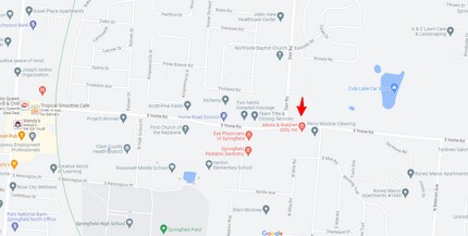 E Home, Springfield, OH - AÉRIEN  Vue de la carte