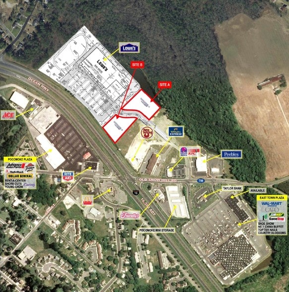 275 Newtown Blvd, Pocomoke City, MD à vendre - Aérien - Image 2 de 2