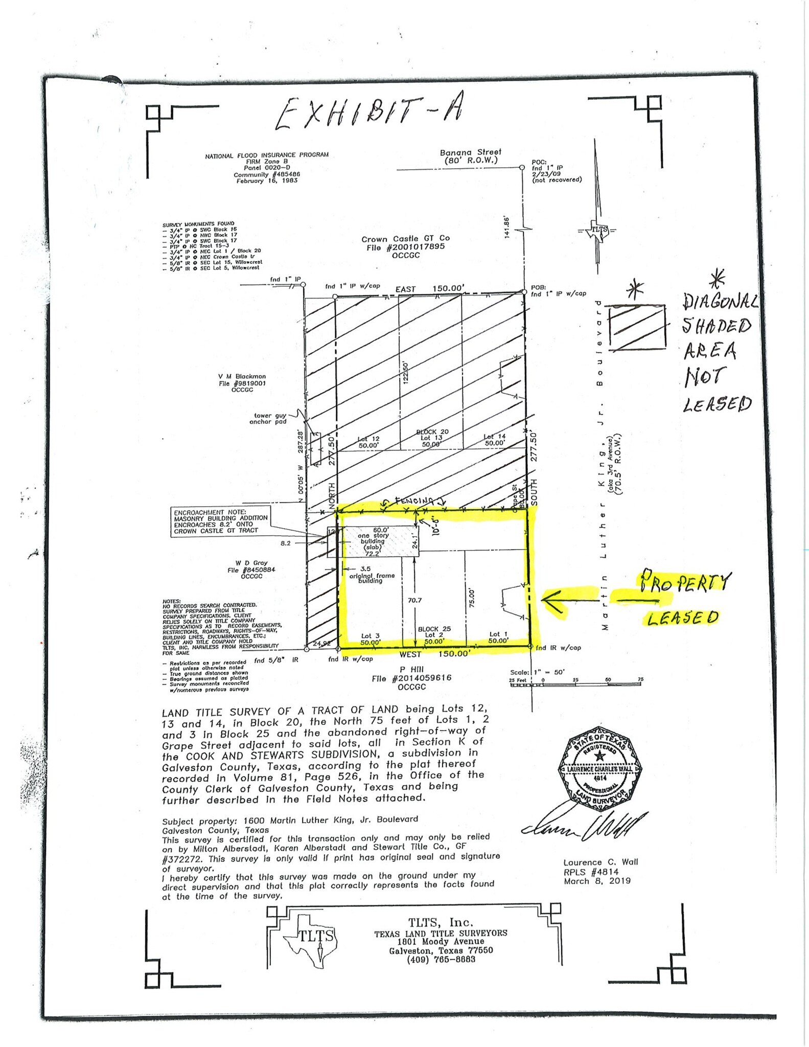 1600 3rd Ave, La Marque, TX for lease Site Plan- Image 1 of 14