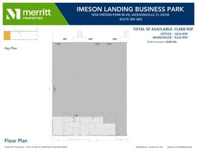 1250 Imeson Park Blvd, Jacksonville, FL à louer Plan d’étage- Image 1 de 1