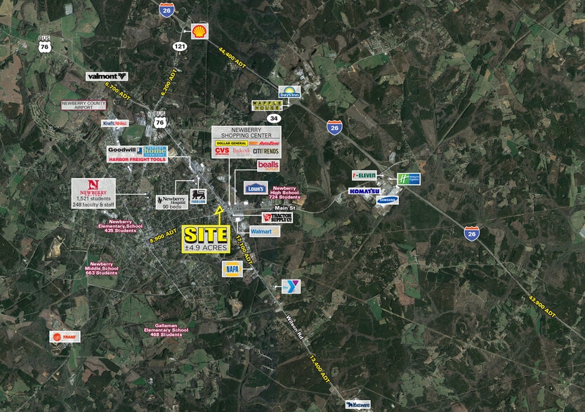 2635 Main St, Newberry, SC à louer - Aérien - Image 2 de 3