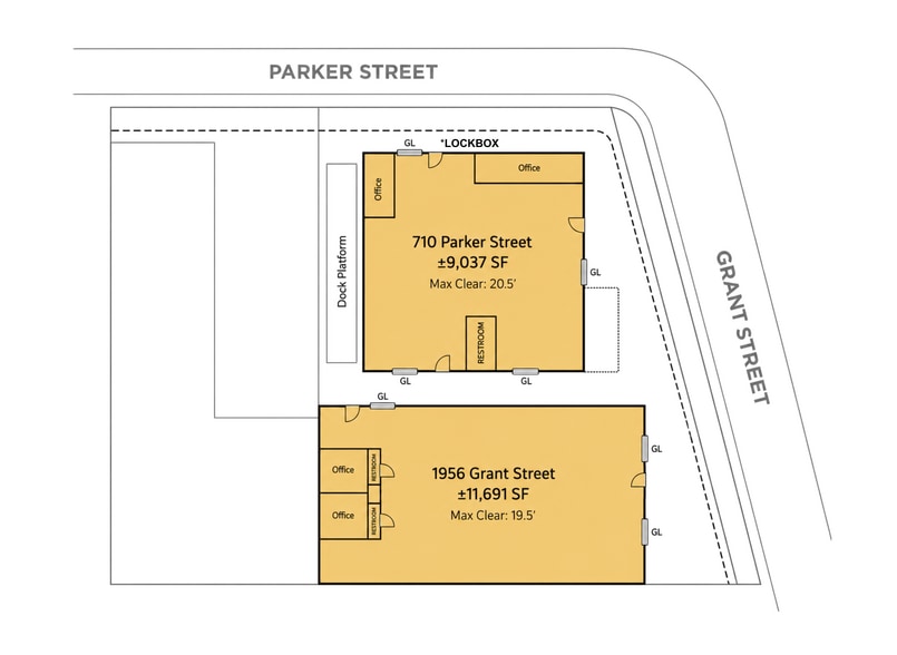 710 Parker St, Santa Clara, CA for lease - Plat Map - Image 2 of 4