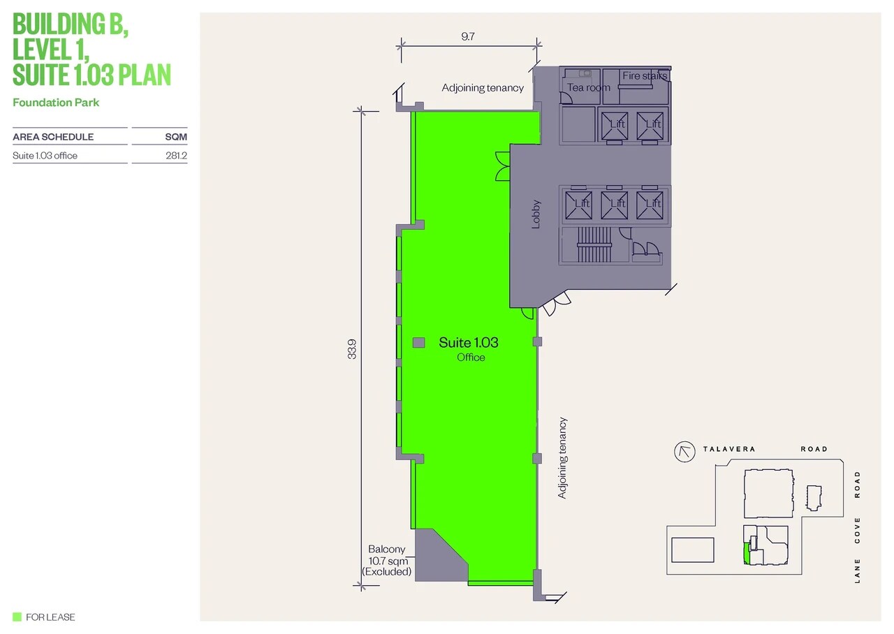 11 Talavera Rd, MACQUARIE PARK for lease Floor Plan- Image 1 of 1