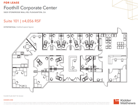 5820 Stoneridge Mall Rd, Pleasanton, CA à louer Plan d’étage- Image 2 de 2