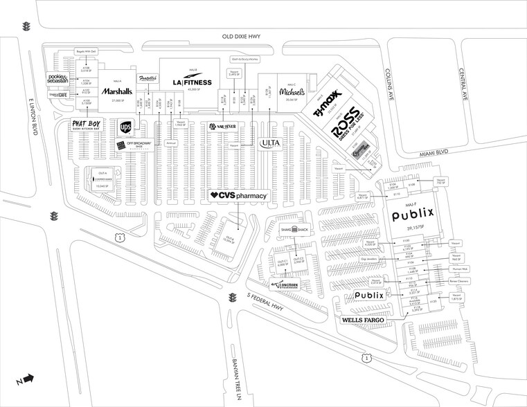 1490-1732 S Federal Hwy, Delray Beach, FL à louer - Plan de site - Image 2 de 16