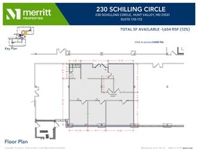215 Schilling Cir, Hunt Valley, MD à louer Plan d’étage- Image 1 de 1