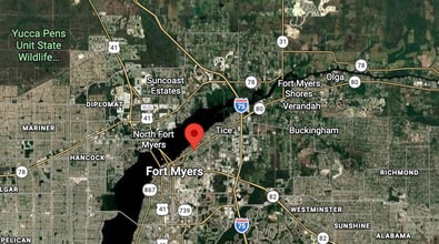 3426 Palm Beach Blvd, Fort Myers, FL - Aérien  Vue de la carte