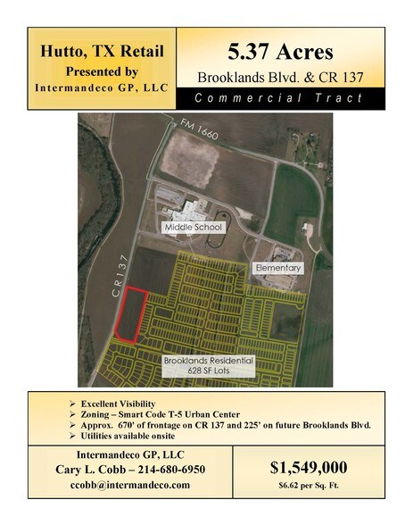 CR137 & Future Brooklands Blvd, Hutto, TX for sale - Building Photo - Image 2 of 11
