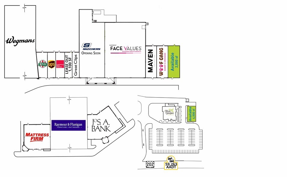 724 US Highway 202, Bridgewater, NJ à louer - Photo du bâtiment - Image 3 de 11