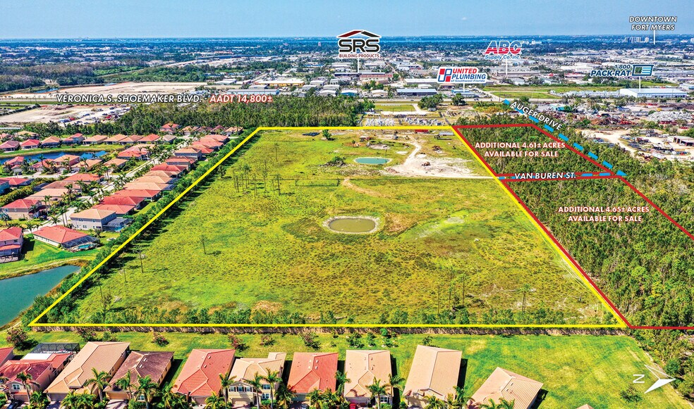 3840 / 3841 Van Buren, Fort Myers, FL for sale - Aerial - Image 2 of 6