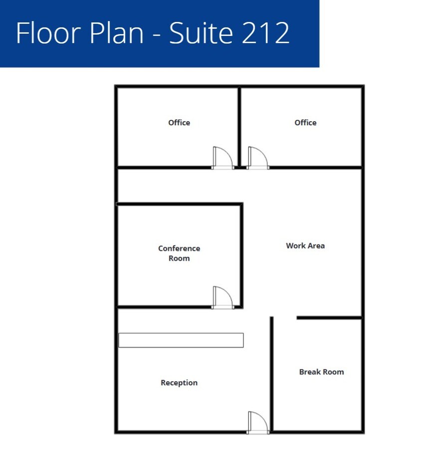5401 Business Park S, Bakersfield, CA 93309 - Unité 212 - - Plan d’étage - Image 1 of 1