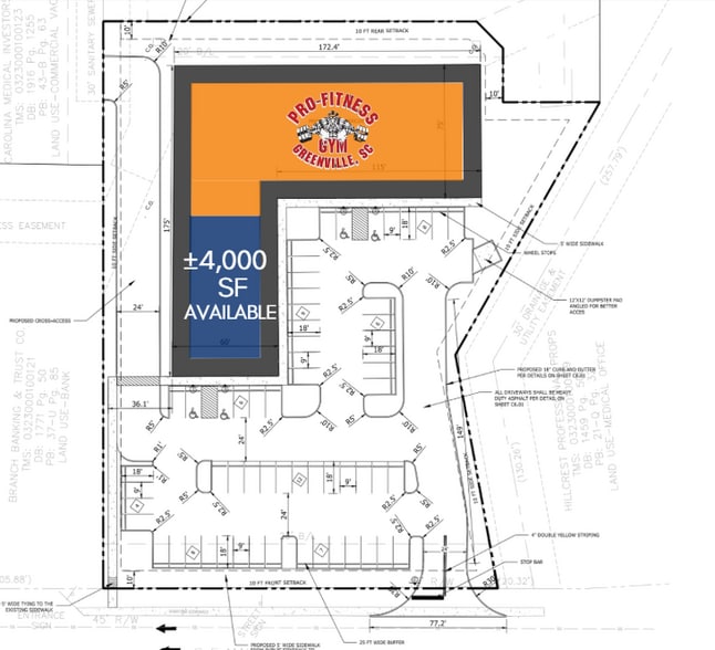 721 SE Main St, Simpsonville, SC for lease - Site Plan - Image 2 of 4