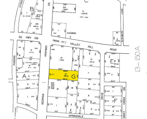 6714 Highway 85, Riverdale, GA for lease Plat Map- Image 1 of 12
