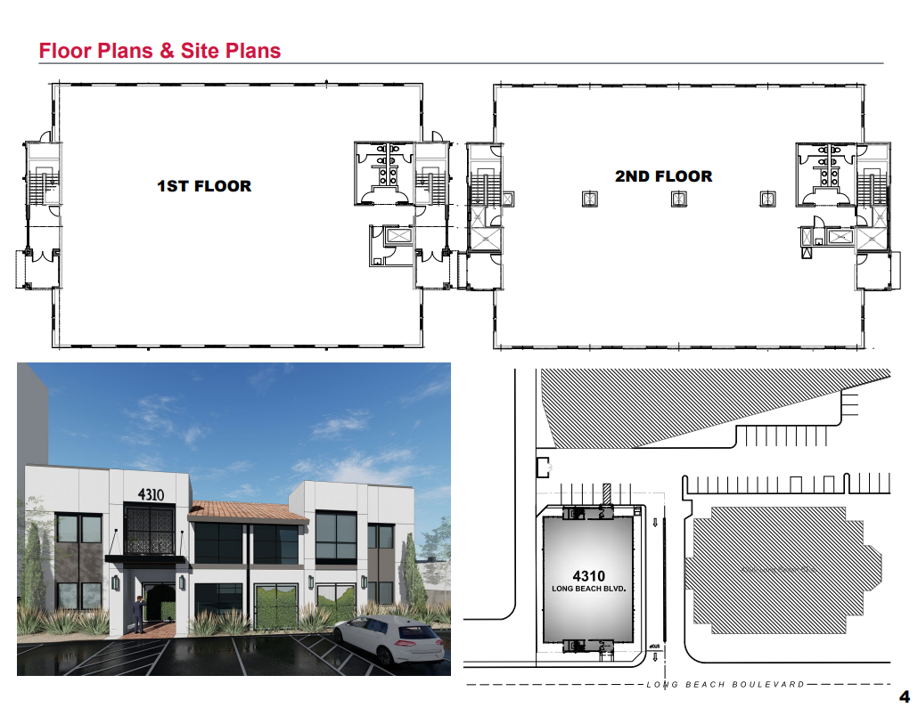 4310 Long Beach Blvd, Long Beach, CA à louer Plan de site- Image 1 de 1