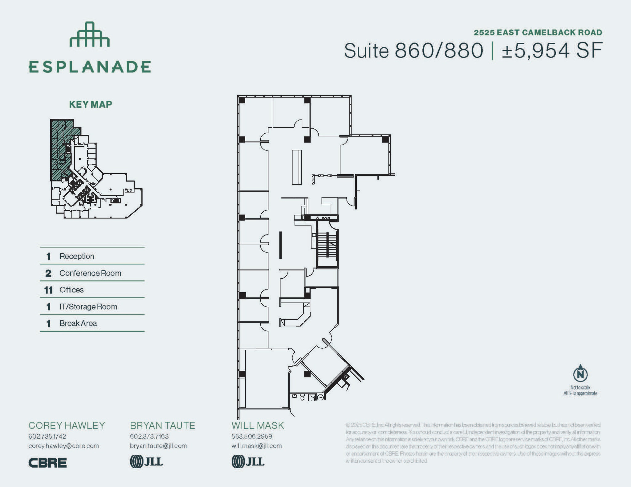 2525 E Camelback Rd, Phoenix, AZ for lease Floor Plan- Image 1 of 1
