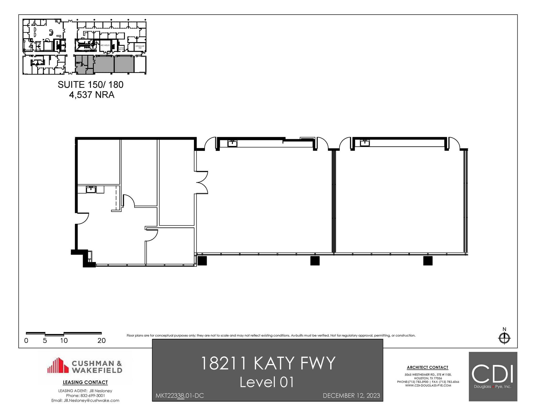 18211 Katy Fwy, Houston, TX à louer Plan d’étage- Image 1 de 1