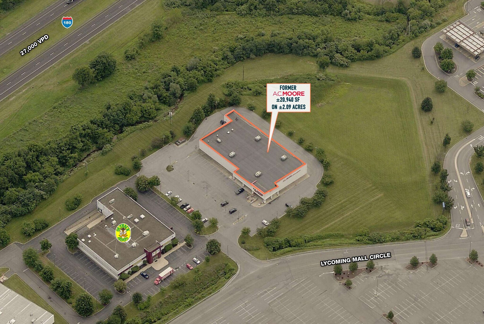 529 Lycoming Mall Cir, Pennsdale, PA for lease Aerial- Image 1 of 3