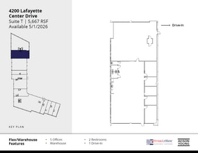 4230 Lafayette Center Dr, Chantilly, VA à louer Plan d’étage- Image 1 de 1