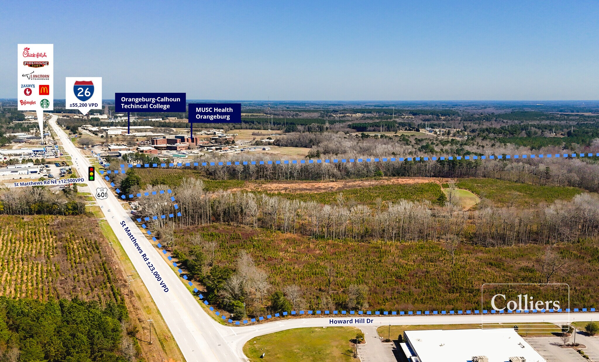 Hwy 601 & St Matthews, Orangeburg, SC for sale Primary Photo- Image 1 of 6