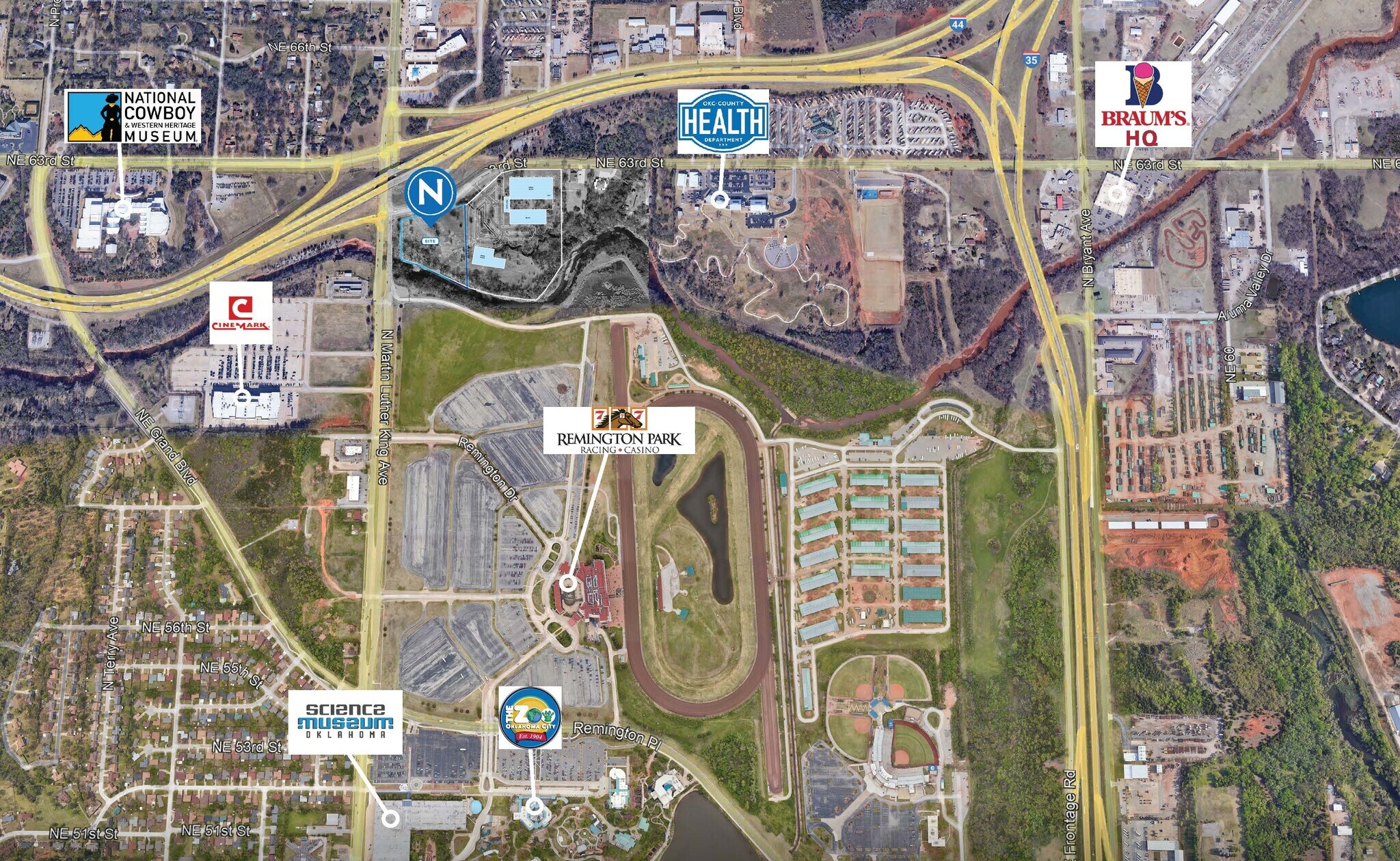 Martin Luther King Avenue, Oklahoma City, OK for sale Aerial- Image 1 of 2