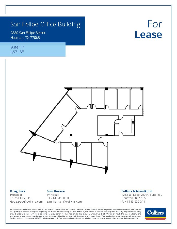7880 San Felipe St, Houston, TX for lease Floor Plan- Image 1 of 1