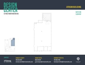 127 W Worthington Ave, Charlotte, NC à louer Plan d’étage- Image 1 de 1