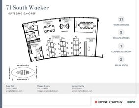 71 S Wacker Dr, Chicago, IL à louer Plan d’étage- Image 1 de 4