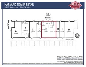 4775 S Harvard Ave, Tulsa, OK for lease Site Plan- Image 1 of 1