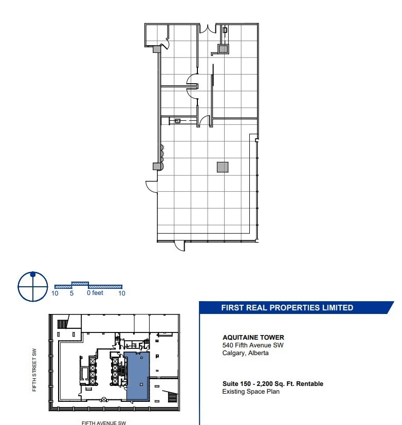 540 5th Ave SW, Calgary, AB for lease Floor Plan- Image 1 of 1