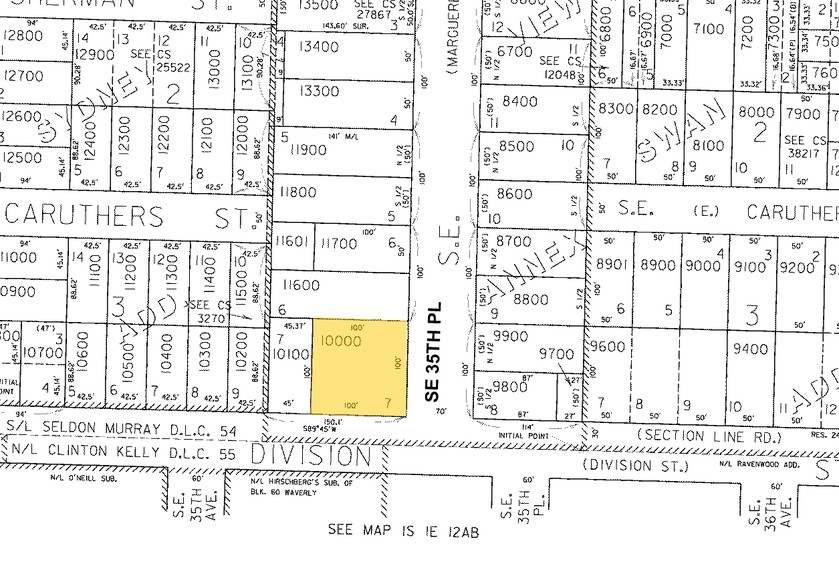 2425 SE 35th Pl, Portland, OR à louer - Plan cadastral - Image 2 de 3