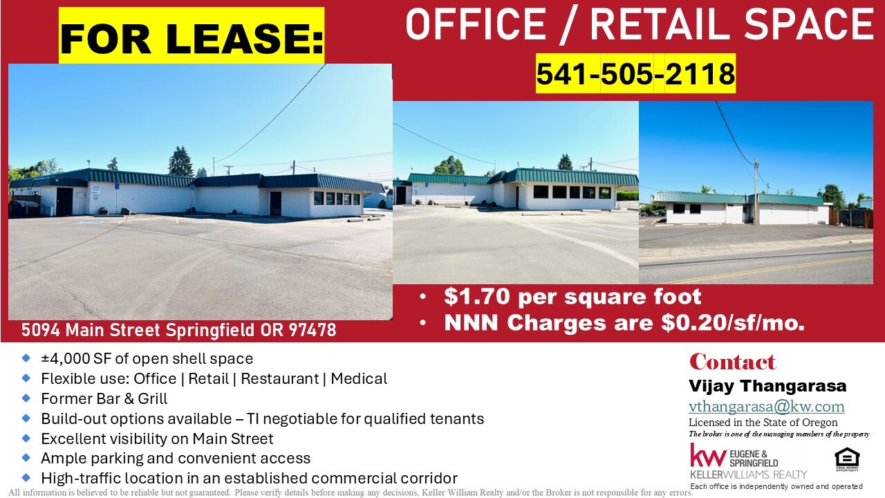 5094 Main St, Springfield, OR for lease Building Photo- Image 1 of 8