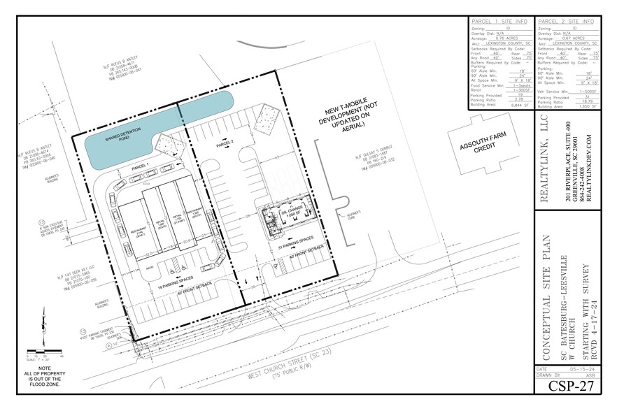 107 Church St, Batesburg Leesville, SC à louer - Plan de site - Image 1 de 3