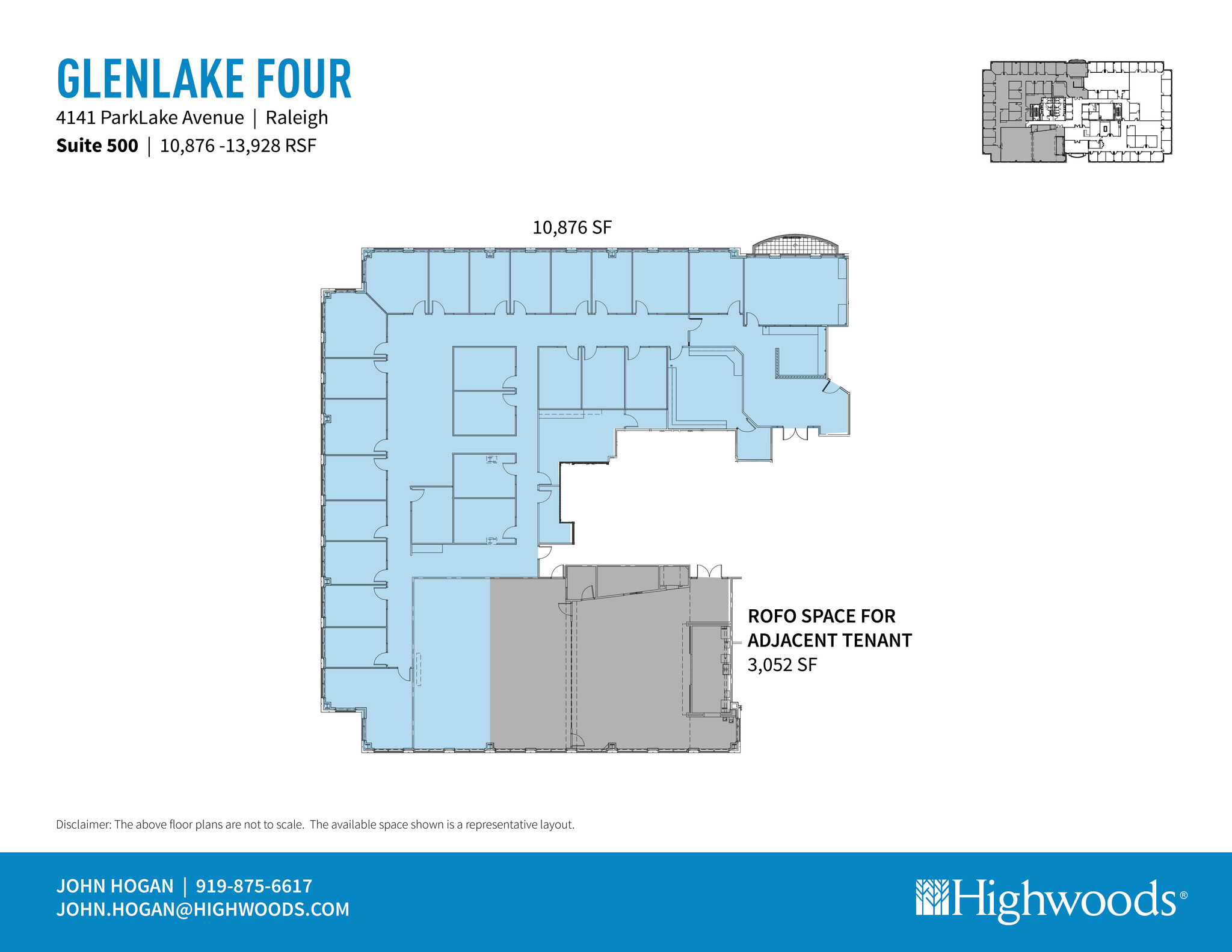 4141 Parklake Ave, Raleigh, NC à louer Plan d’étage- Image 1 de 1