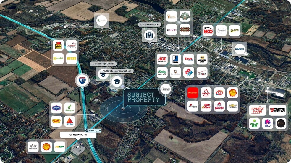 723 N US 27, Marshall, MI for sale - Aerial - Image 2 of 2