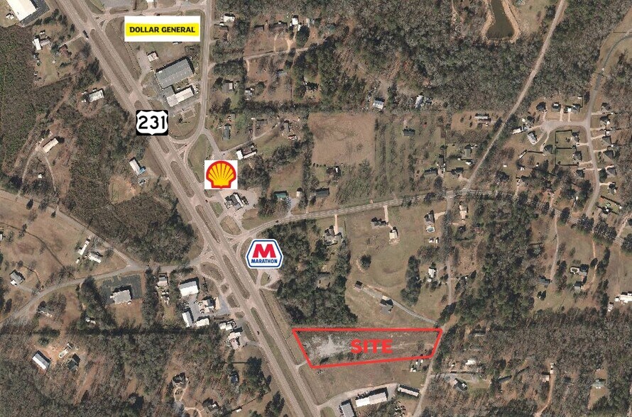 10606 N US 231 Hwy, Wetumpka, AL à vendre - Aérien - Image 2 de 4