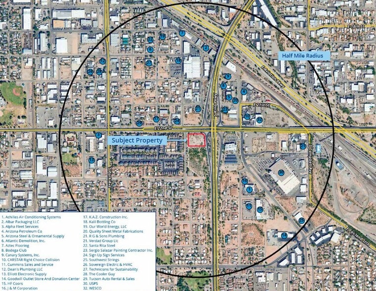 SWC Kino Pkwy & 22nd St, Tucson, AZ for sale - Aerial - Image 3 of 3