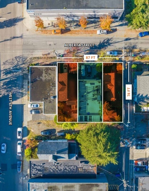 2128-2138 Alberta St, Vancouver, BC - Aérien Vue de la carte - Image1